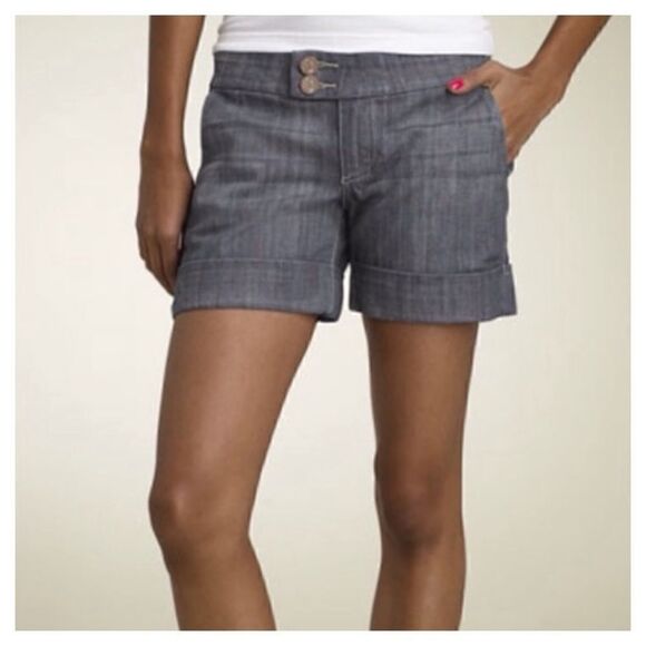 SEE THRU SOUL Cuffed Denim Shorts size 26 - Picture 1 of 9